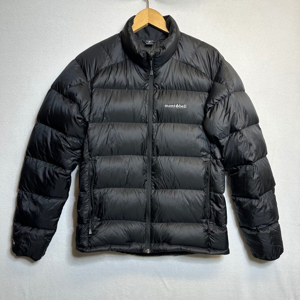 Montbell Puffer Jacket Mens Small Black 800 Fill Power EX Down Lightweight Zip